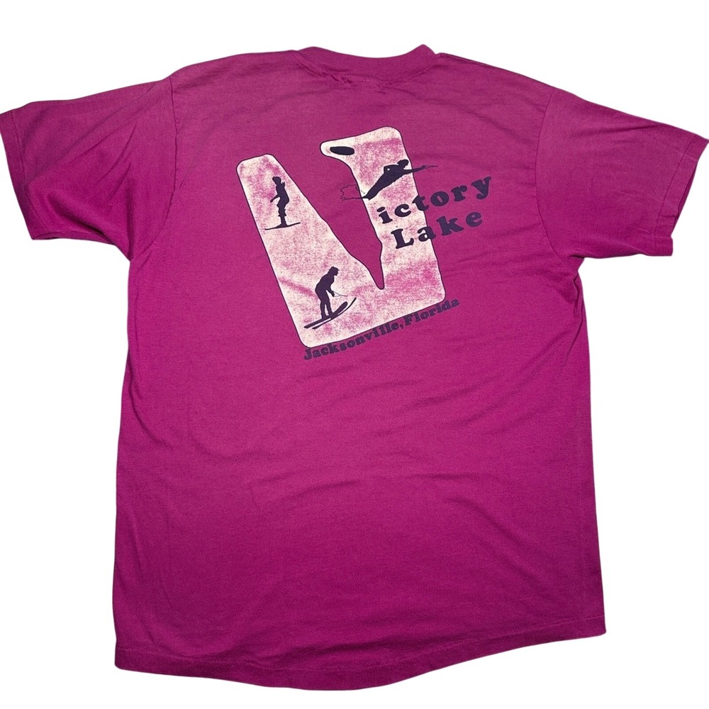 Vintage 1988 Southern Regionals Victory Lake‎ Jacksonville FL T-Shirt Pink